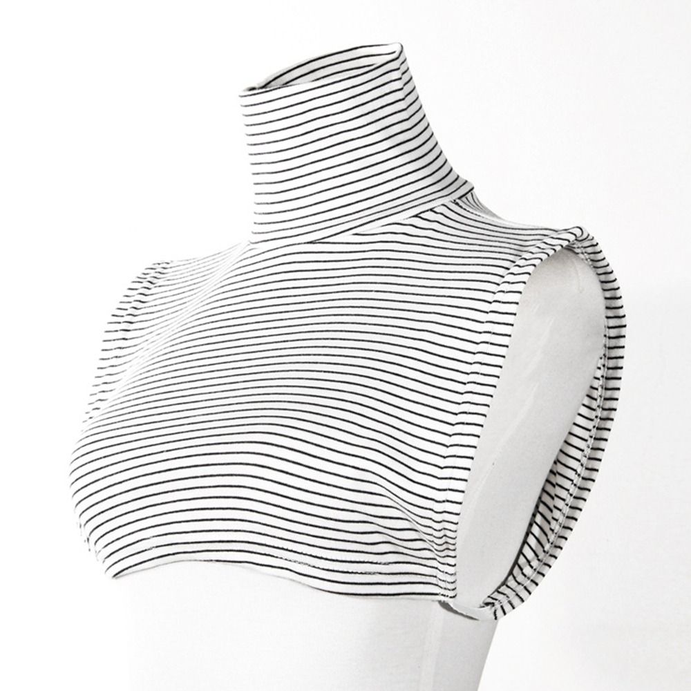 Solid Color Turtleneck Fake Collar Extensions Half Top Blouse New Mock Neck Cover