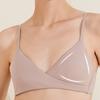 Французское нижнее белье, женский хлопковый бюстгальтер с перекрестной треугольной чашкой без стального кольца, бюстгальтер для девочек