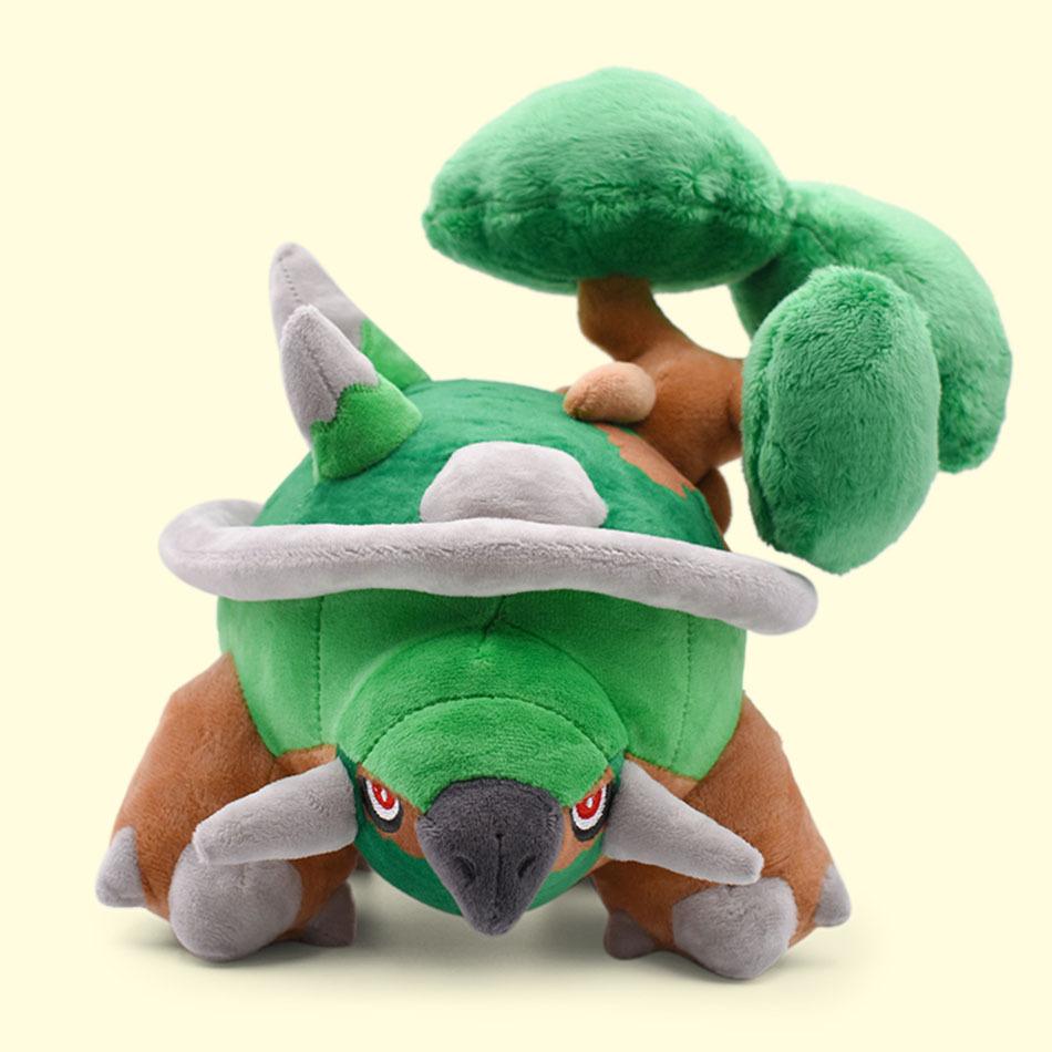 Jumbo Torterra Plush Toy - Large Size Moving Forest Design, Turtwig's Final Evolution Grass & Ground Type Stuffed Animal