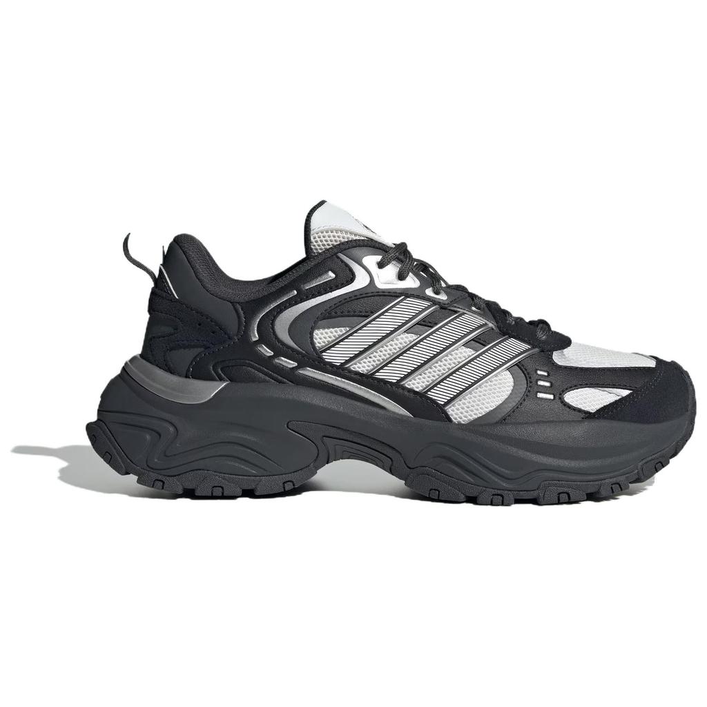 Новые кроссовки Adidas с низким верхом, противоскользящие, износостойкие, на массивной подошве, унисекс, черно-серого цвета JR0040