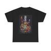 Legends Of Rock Guitar Graphic T Shirt Vintage Unisex Heavy Cotton Tee