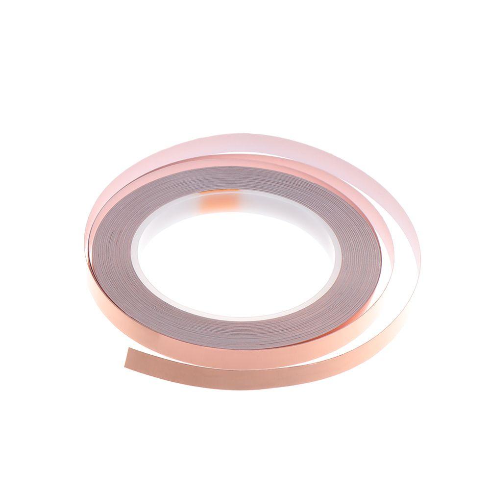 Клей Акриловая полоска Клейкая Экранирующая Теплостойкая Медная фольга Лента Односторонняя Проводящая