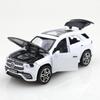 ABAC1 (Упакованный) Машинка-игрушка 1/36 GLE SUV, металлическая с механизмом обратного хода, литая из металла, игрушка для мальчика, четыре двери открываются, мощный механизм обратного хода.