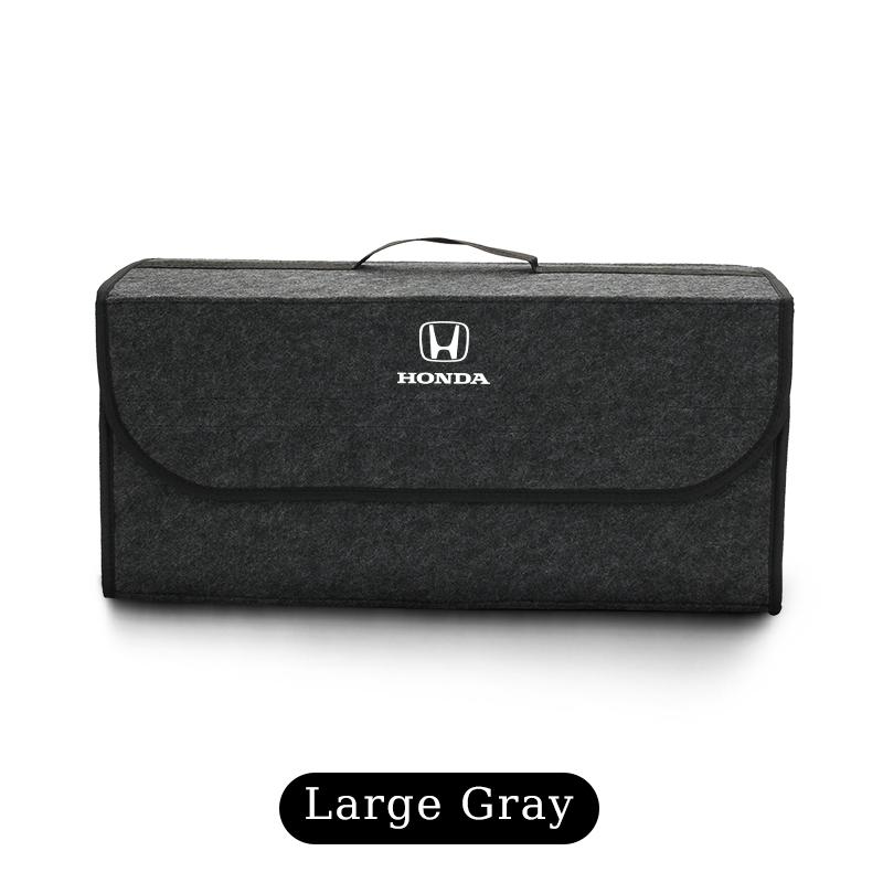 AQG1 Car Logo Trunk Storage Box Large Capacity Tool Organiser Bag Accessories For Honda Jsrzcing Civic Accord City Vezel CRV Odyssey