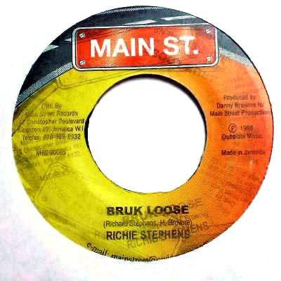 7-дюймовая пластинка RICHIE STEPHENS - Bruk Loose MSDB0065 Main St. 1998 Ямайка Регги, Ска и Даб Б/У