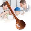 Long Handle Porridge Spoon Wooden Ladle Soup Tableware Kitchen Cooking Tool