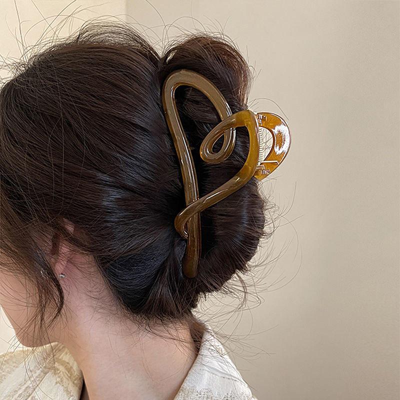 Большие заколки-крабы для густых волос, аксессуары, женский головной убор, Ins, пластиковые, зажим-краб, заколки для волос, подарки