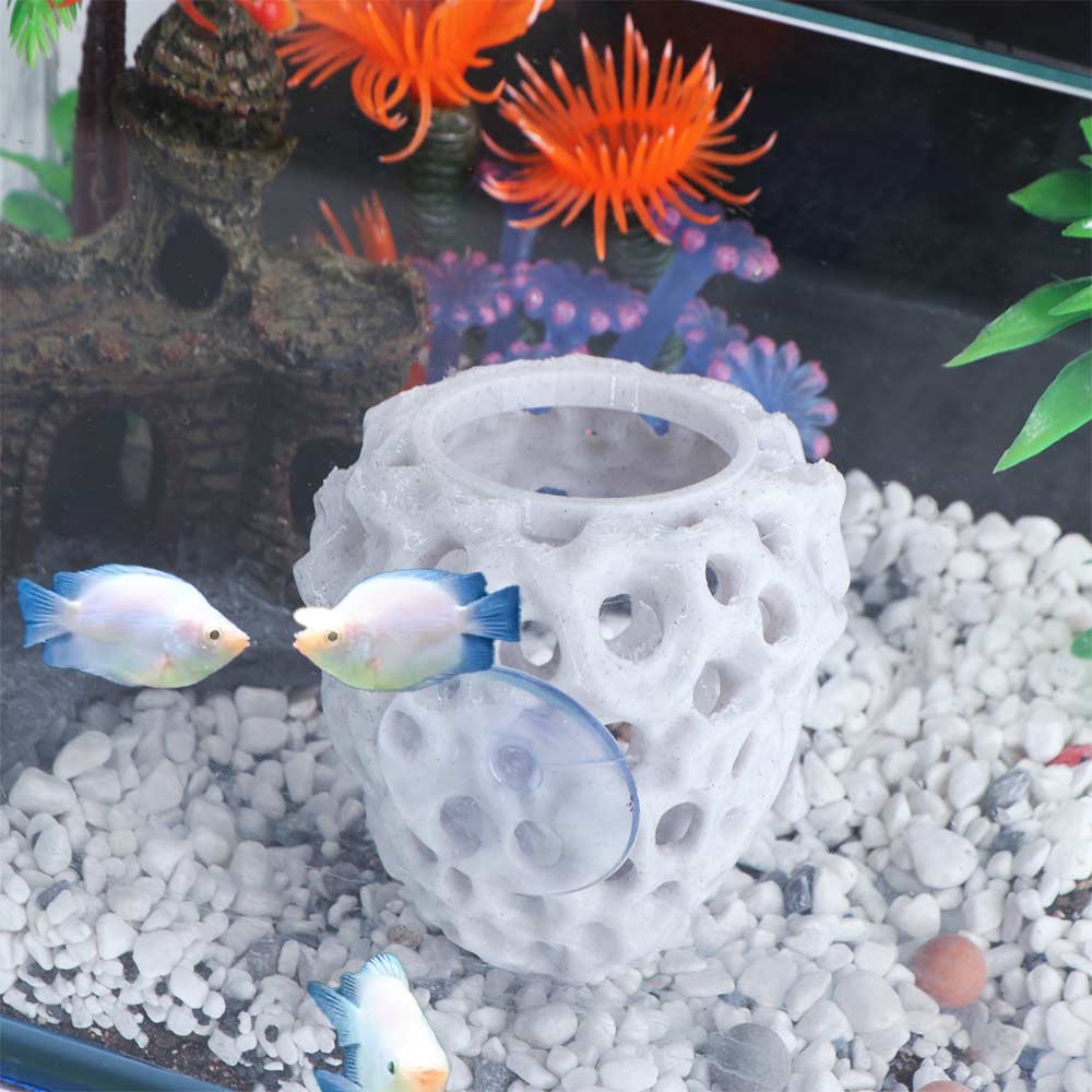 Plastic Water Grass Cultivation Dish 3D Print Simulation Porous Coral Stone For Fish Tank