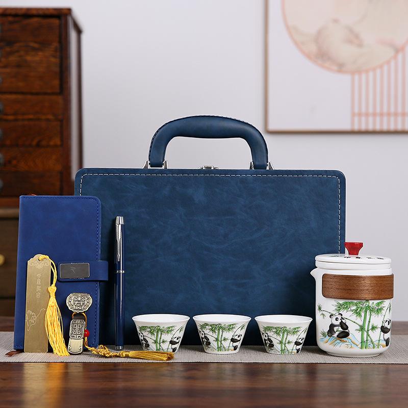 Company anniversary high-end annual meeting gifts, special panda office cup, souvenir gift, insurance to send customers