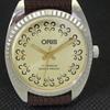ВИНТАЖНЫЕ ШВЕЙЦАРСКИЕ МУЖСКИЕ ЗОЛОТЫЕ ЧАСЫ ORIS С РУЧНЫМ ЗАВОДОМ ВОССТАНОВЛЕННЫЕ НА РУКУ REF 558a-a296484-1
