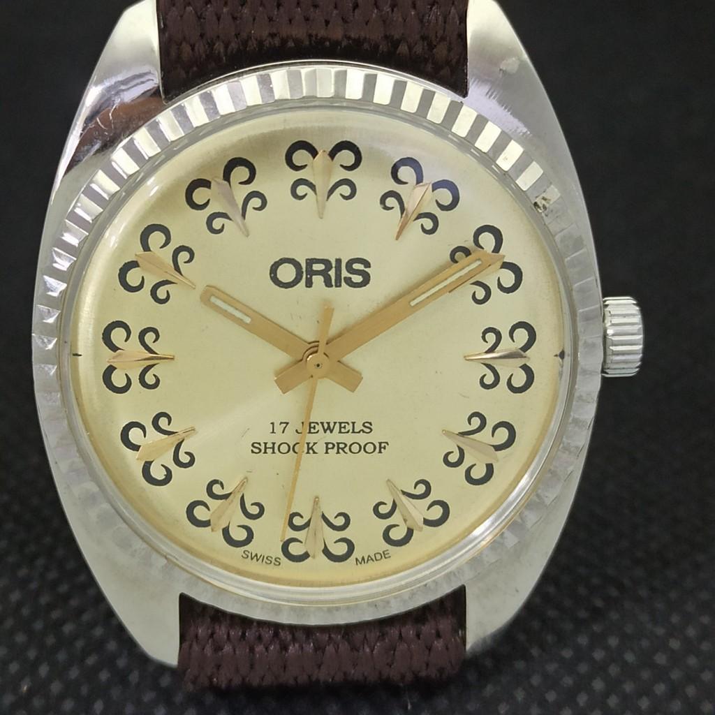 ВИНТАЖНЫЕ ШВЕЙЦАРСКИЕ МУЖСКИЕ ЗОЛОТЫЕ ЧАСЫ ORIS С РУЧНЫМ ЗАВОДОМ ВОССТАНОВЛЕННЫЕ НА РУКУ REF 558a-a296484-1