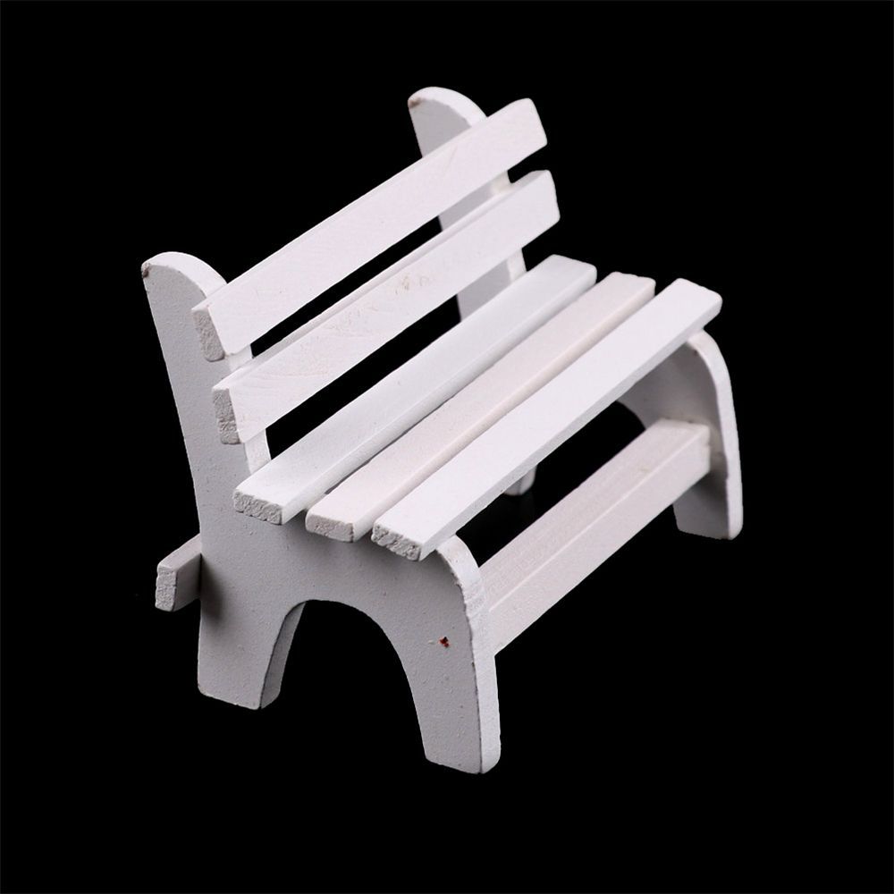 Bench Stool Miniatures Ornaments Dollhouse Furniture Figurines Garden Decor Decoration Crafts
