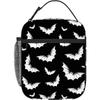 Сумка для ланча Хэллоуин Летучие мыши Ланч-бокс, Многоразовая сумка-тоут для ланча для работы в офисе, школы, пикника, пляжа, Непромокаемая сумка для мужчин и женщин