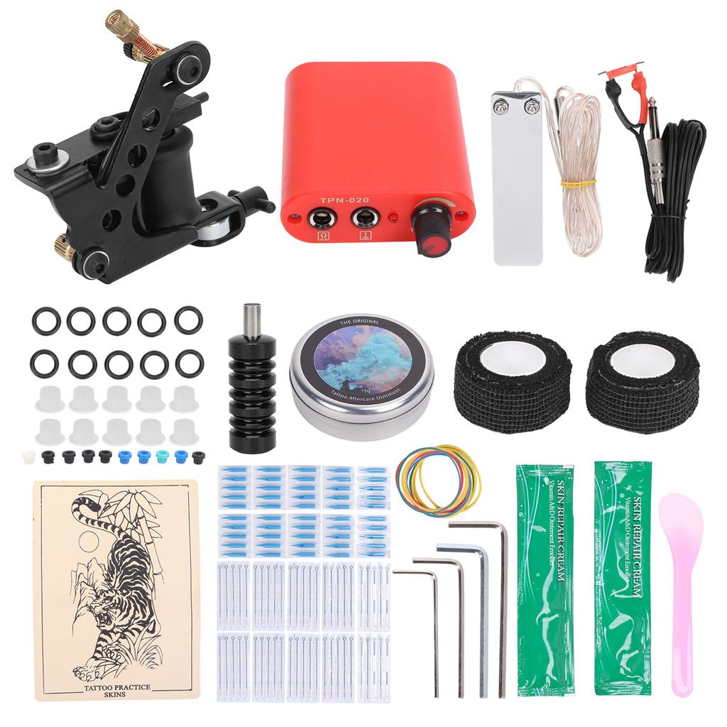 Комплект для тату-машинки с зажимом и шнуром, блок питания, педаль, катушка, набор для тату-машинки для новичков (90‑265В)США