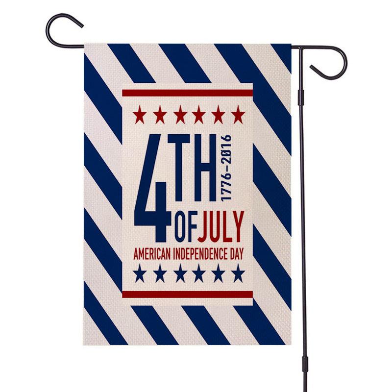 Патриотический флаг One Nation Under Welcome Garden Flag Inch Двусторонний баннер для украшения улицы в честь Дня независимости и Дня памяти
