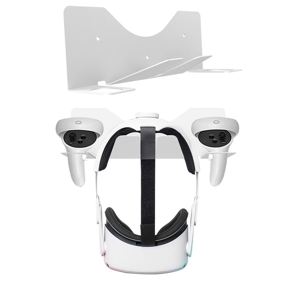 JYS JYS-MQ005 Wall Mounted Hook Stand VR Headset Controller Holder Storage Rack for Oculus Quest 2/PS VR