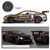 1:24 Bentley Continental GT3 литой игрушечный автомобиль из литого сплава модель автомобиля со звуком и светом и функцией инерционного движения игрушечный автомобиль для детей мальчик подарок