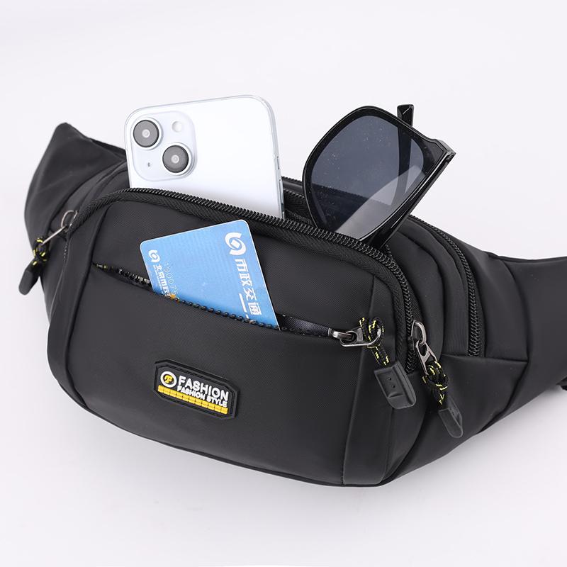 Сумка на пояс мужская многофункциональная нагрудная сумка для спорта на открытом воздухе многослойная водонепроницаемая сумка для мобильного телефона большой емкости через плечо