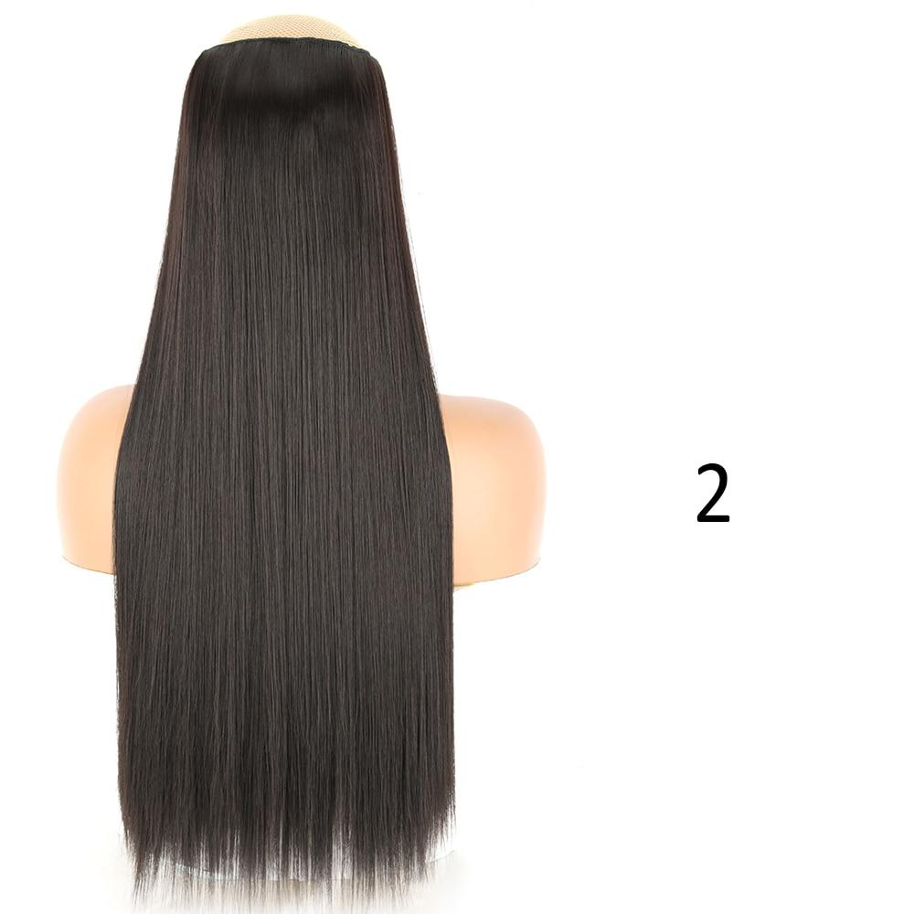 MISS WIG Длинные и гладкие синтетические накладные волосы с 5 зажимами, цельный 32-дюймовый шиньон, черные, светлые накладные волосы для женщин