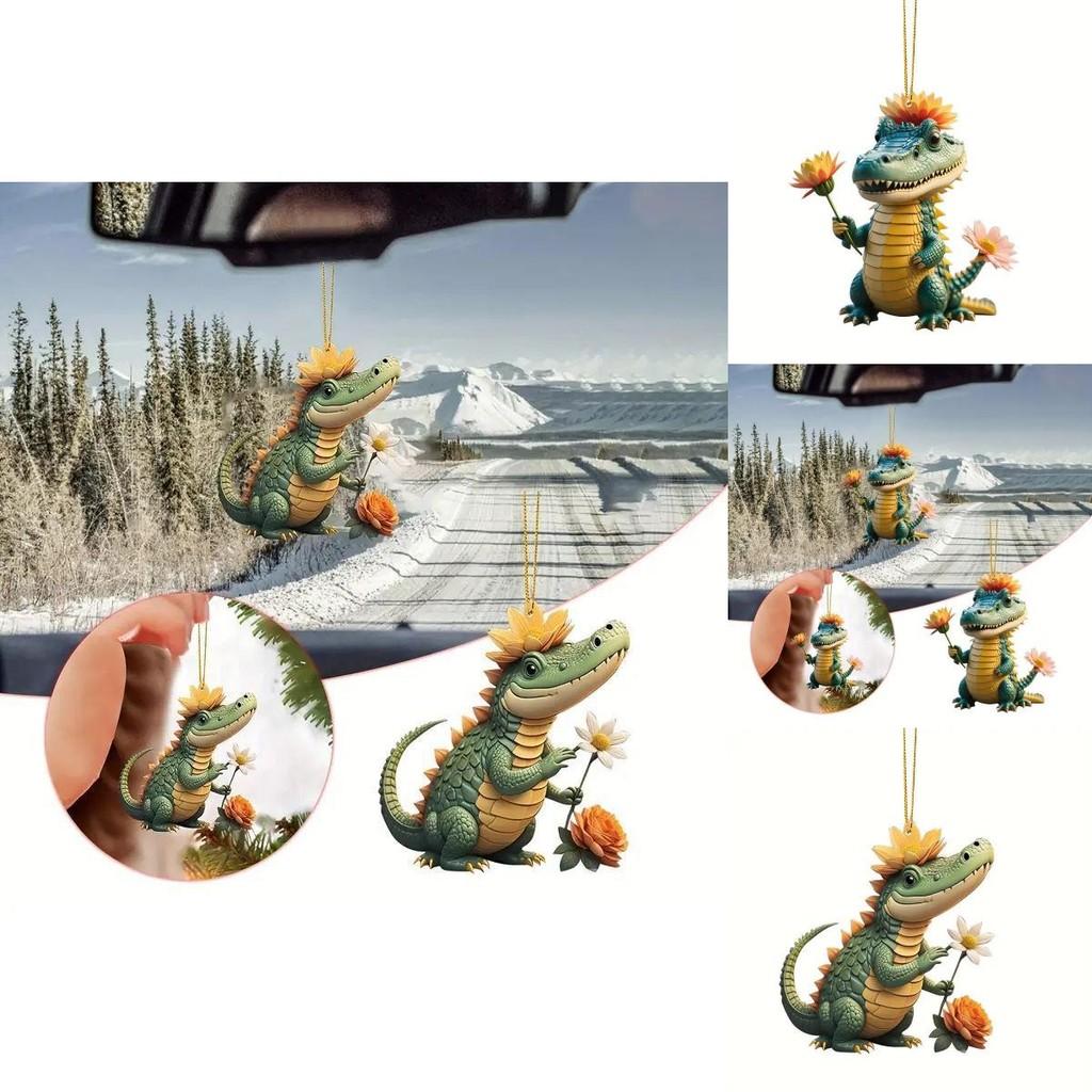 Очаровательное Рождественское Мультяшное Украшение-Подвеска Дракон Для Автомобиля И Праздничные Акценты Дома