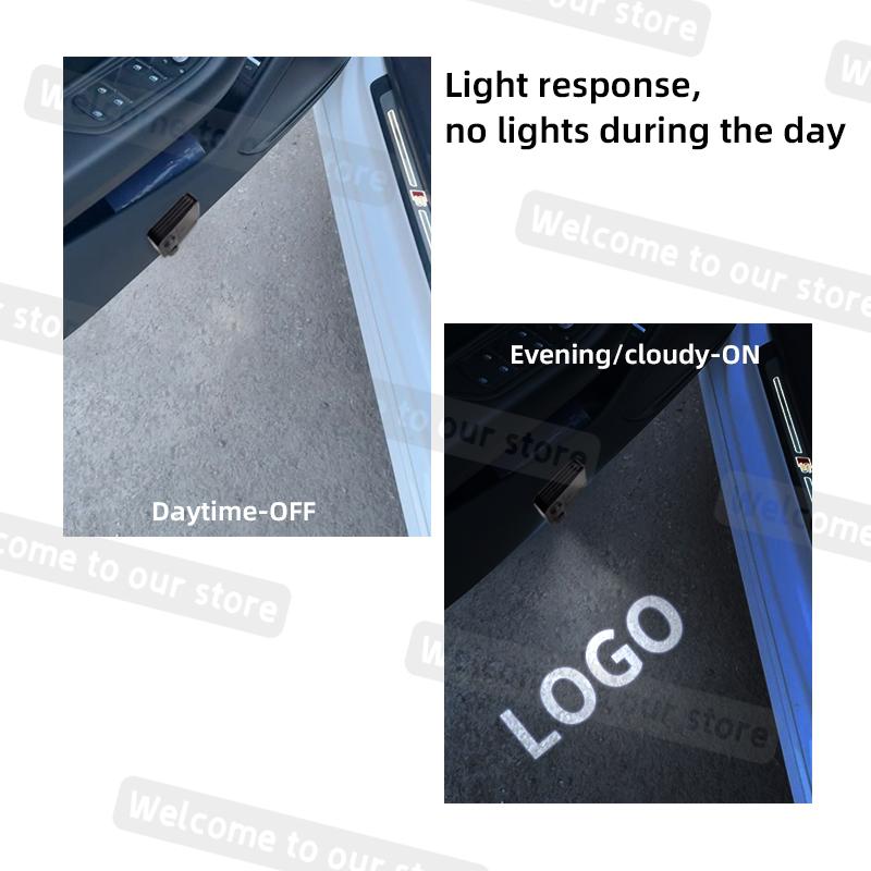 1/2Pcs For Xpeng G9 G3i P7 G6 X9 P5 P7i X2 N5 F30 H93 Beta Logo Car Door LED Lamps Projector HD Sensing Courtesy Welcome Light