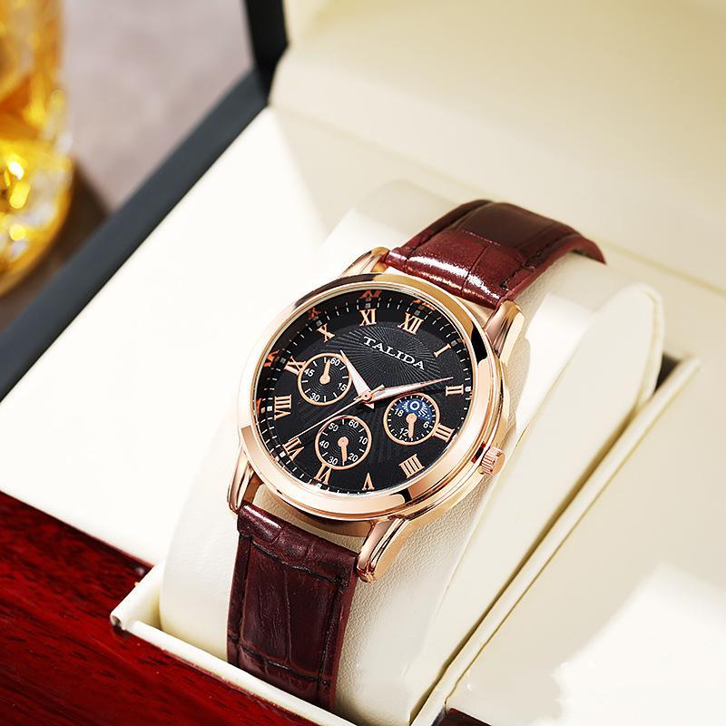 Men's Top Luxury Quartz Wristwatches Original Design Business Man's Watches Birthday Gifts for Husband,Family,Friend