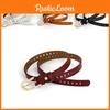 Vintage Leather Belt Women Versatile Decorative Waistband Casual Jeans Strap