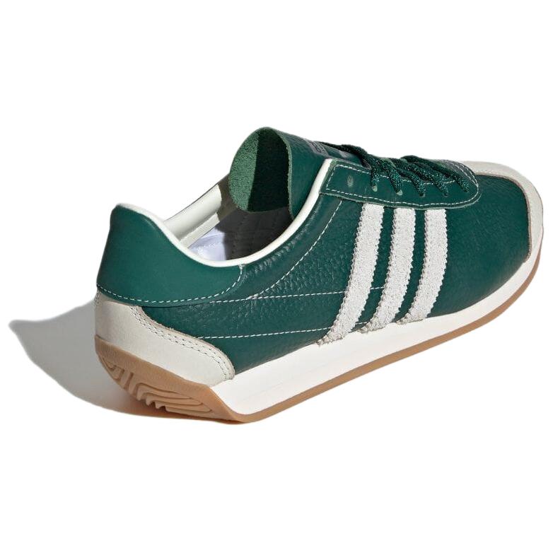 adidas Оригинальные Country Og Удобные Ретро Нескользящие Прочные Низкие Кеды для Скейтбординга Женские кроссовки Зеленые Белые IE3939