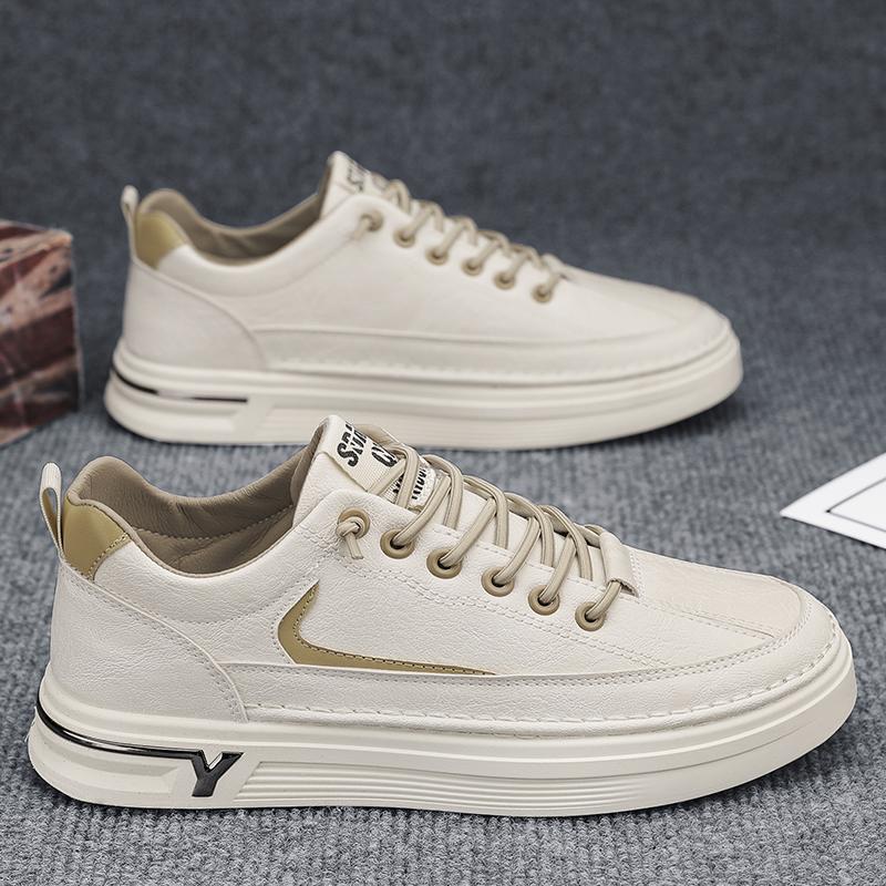 Casual Sports Shoes Men'S All-Match Wear-Resistant Men'S Shoes Fashion Skateboarding Shoes for Men Leisure Running Shoes Leather Shoes Men