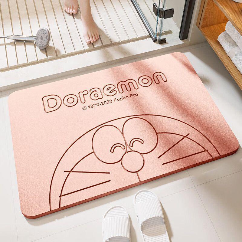 Мягкий коврик для пола из диатомовой грязи, впитывающий коврик для ванной с рисунком, быстросохнущий нескользящий коврик для двери туалета, коврик для пола в туалете