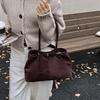 Fashion Versatile Suede Tote Bag Niche Design Trendy Shoulder Underarm Bag Lazy Women's Bag