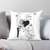 Wedding Anniversary Square Pillowcase Polyester Linen Velvet Pattern Zip Decorative Pillow Case Home Cushion Cover