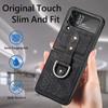2022 Exclusive Luxury Leather Ring Case For Samsung Galaxy Z Flip 4 5g Cover Anti -Knock Fashion Pu Cases For Galaxy Z Flip4