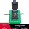 DFN3X3-10L(0,5) Тестовый сокет - Адаптер для программирования микросхем DFN10, Позолоченный, Шаг 0,5 мм