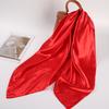 Женская шаль, однотонная, мягкая, имитация шелка, гладкая, легкая, дышащая, атласная шаль для повседневных путешествий, вечеринок