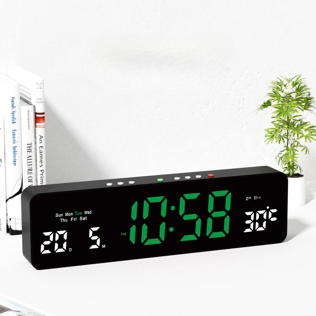 Интеллектуальные светодиодные электронные часы Креативные многофункциональные электронные часы с большим экраном для гостиной Простые настенные часы