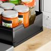Kitchen Cabinet Pull-Out Storage Rack Under-Sink Organizer Large Capacity 2 Tier L-Shape Easy Installation