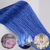 Hanging Tassel Stripe Curtain Polyester Panel Room Divider Line Curtain Window Blind 100*200cm