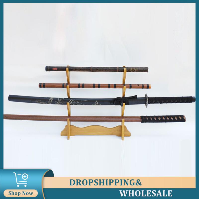 Стойка для выставки товаров Изысканное мастерство Изысканные детали Цветной деревянный стеллаж для хранения принадлежностей Держатель для меча Винтаж Реалистичный