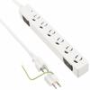 BUFFALO 3 Pin Power Tap 6 Ports Magnet Lightning Surge Guard 3m White BSTAPMS3630WH