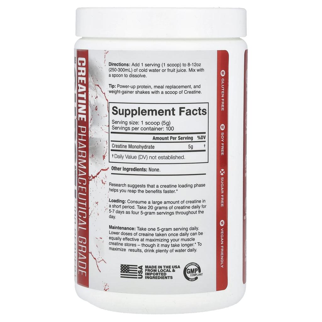 The Curse, Creatine, Unflavored, 500G(17.6Oz)