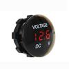 DC 5 В-48 В Мини Круглый Водонепроницаемый Моторная Лодка Мотоцикл Светодиодная Панель Сенсорный Переключатель Цифровой Вольтметр Тестер Монитор Дисплей Вольтметр