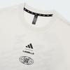 adidas X Laimei Коллаборационная футболка SS25 Тур Модная Универсальная Спортивная футболка с круглым вырезом и коротким рукавом Унисекс Топы Хан-Нефритово-Белый KF8844