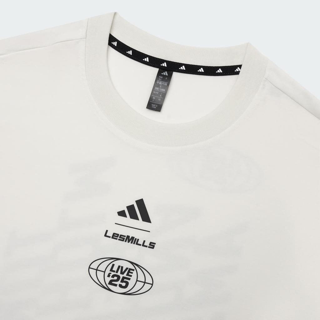 adidas X Laimei Коллаборационная футболка SS25 Тур Модная Универсальная Спортивная футболка с круглым вырезом и коротким рукавом Унисекс Топы Хан-Нефритово-Белый KF8844