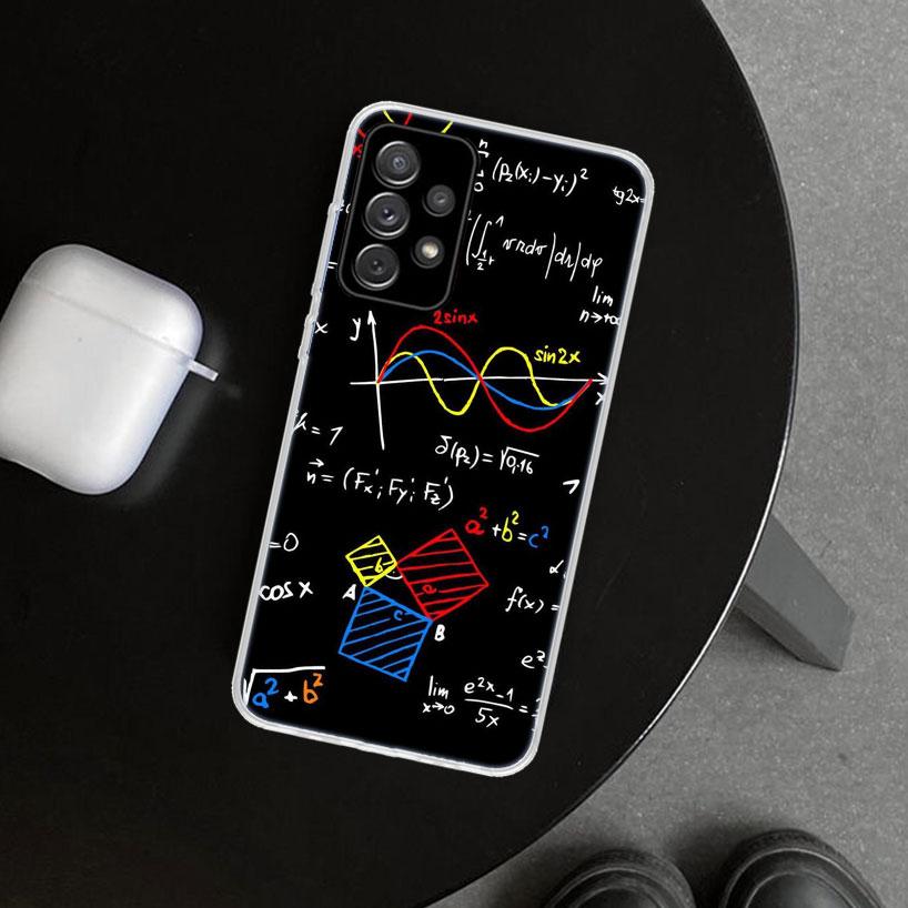 Physics Chemical Mathematics Phone Case for Samsung Galaxy A17 A16 A26 A36 A56 A57 A37 A15 A25 A35 A55 A14 A24 A34 A54 A13 A23 A