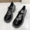 Rimocy/весенние женские туфли Мэри Джейн на толстом каблуке и платформе с милыми милыми туфлями Лолиты с ремешком на щиколотке, женские туфли-лодочки из лакированной кожи на высоком каблуке