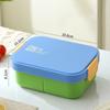 Portable Lunch Box Plastic Bento Box Microwave Heated Lunch Box with Fork&Spoon Tableware Picnic Food Fruit Container Dinnerware