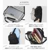 Official Genuine Handle Rucksack A4 Compatible Business Commuting Nylon [Mozu] Women's [Bonus Included] ZZBK-01 (Greige [Novelty Included])
