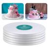 5Pcs/Set 8/10/12-Inch White Cake Board Greaseproof Non-stick Food Grade Thick Corrugated Paper Round Cake Base Holder Plate Baking Supplies