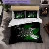 Celtic FC 3 Piece Bedding Set Soft Duvet Cover Set with Pillowcases Printed Bedroom Decor Set for Home